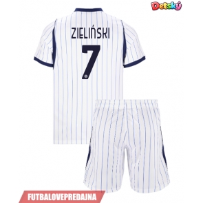 Lacne Dětský Futbalové dres Inter Milan Piotr Zielinski #7 2026-27 Krátky Rukáv - Preč (+ trenírky)